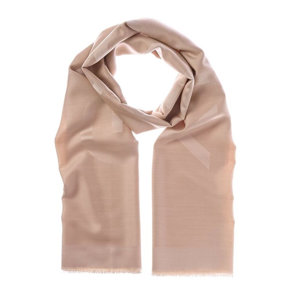 Givenchy Oblong 4G Wool & Silk-Blend Scarf, Black
